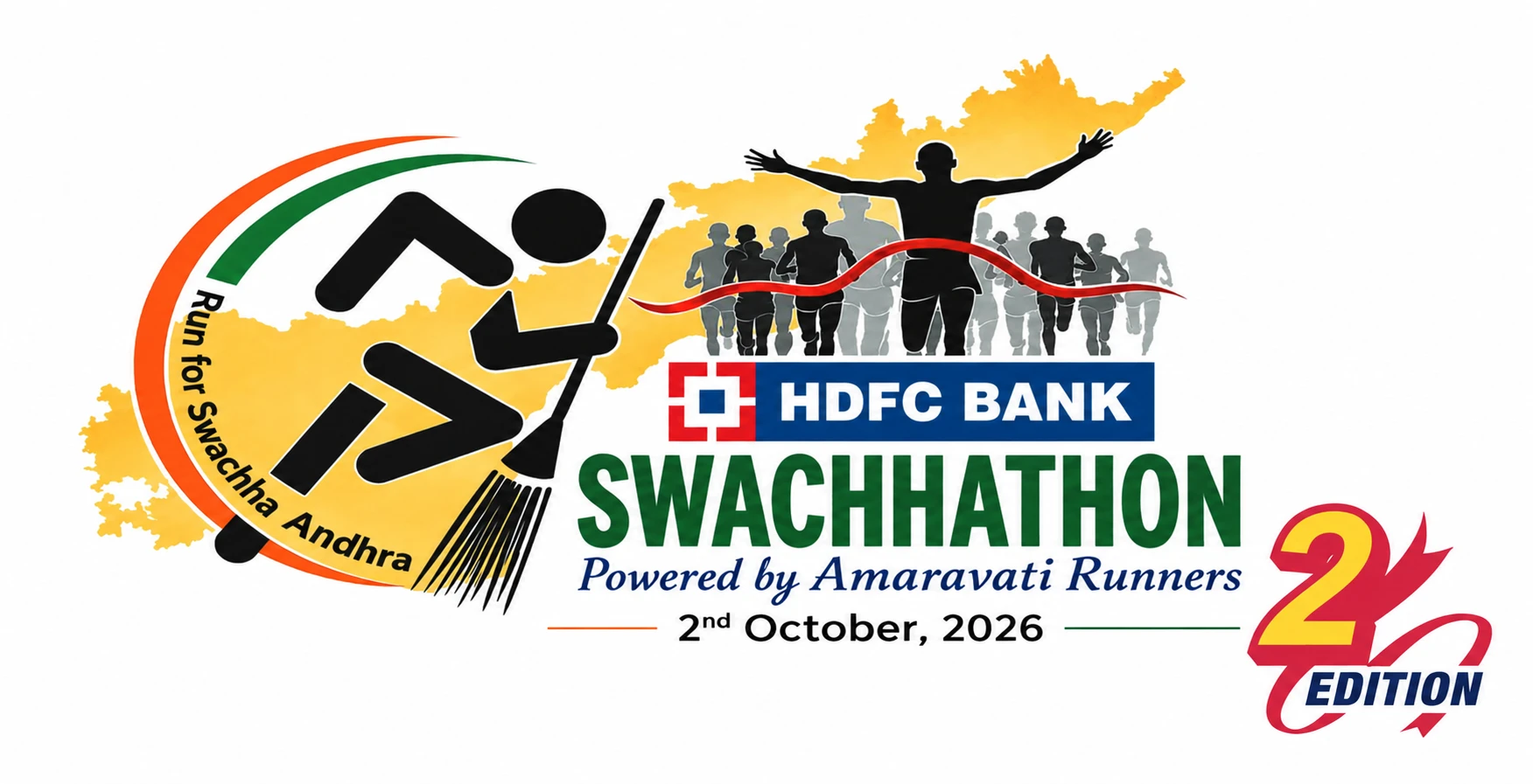 Logo Swachhathon Amaravati Runners 2026