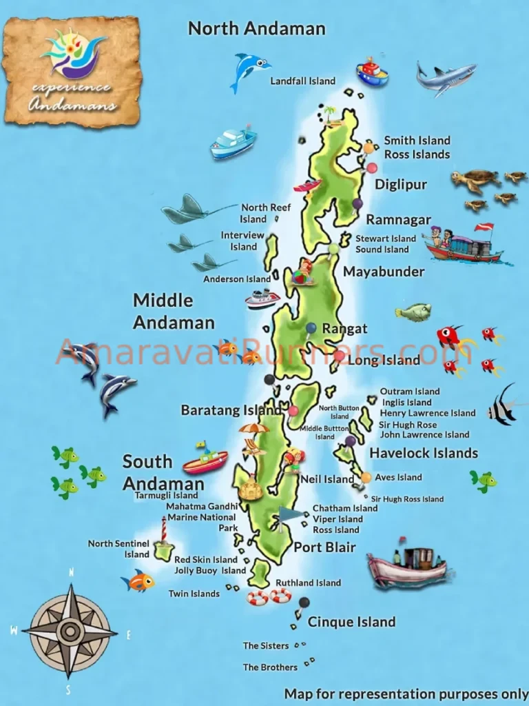 Map for Cycling in Andaman Islands 2026