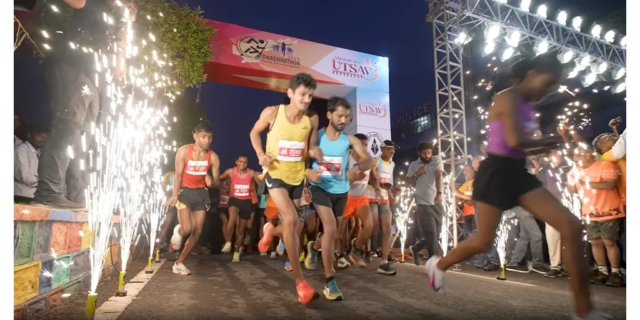 Swachhathon Race2-start Swachhathon 2025 Marathon Run by Amaravati Runners in Vijayawada
