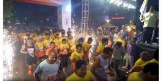 Swachhathon Race3-start Swachhathon 2025 Marathon Run by Amaravati Runners in Vijayawada