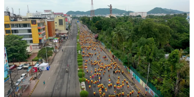 Swachhathon Race41-ambedkar Swachhathon 2025 Marathon Run by Amaravati Runners in Vijayawada