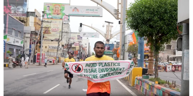 Swachhathon Race43-no-plastic Swachhathon 2025 Marathon Run by Amaravati Runners in Vijayawada