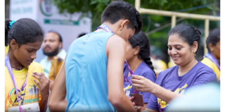 Swachhathon Race55-medal Swachhathon 2025 Marathon Run by Amaravati Runners in Vijayawada