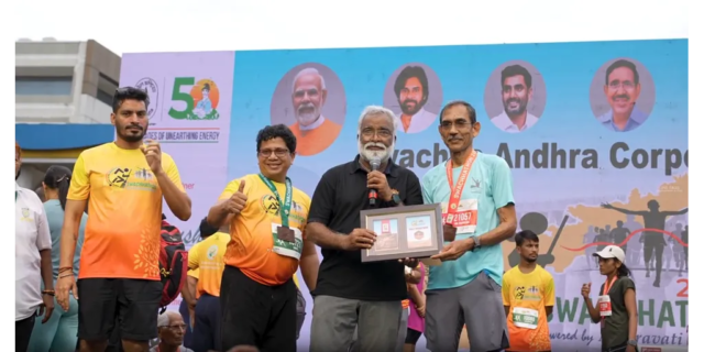 Swachhathon Race66 Swachhathon 2025 Marathon Run by Amaravati Runners in Vijayawada