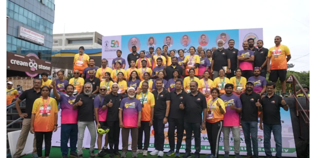 Swachhathon Race70-stage-group Swachhathon 2025 Marathon Run by Amaravati Runners in Vijayawada