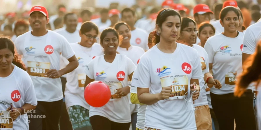 Amaravati Runners Marathon Run in Progress